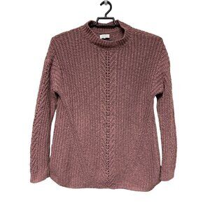 Lucky Brand Women's Brown Knit Long Sleeve Crew Neck Sweater Plus Size 2X Winter